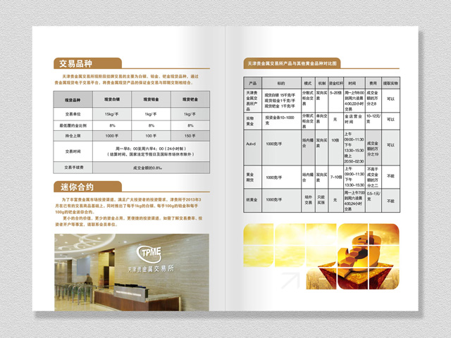 貴金屬交易所 宣傳冊(cè)設(shè)計(jì)