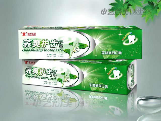 東方五谷 牙膏包裝設計