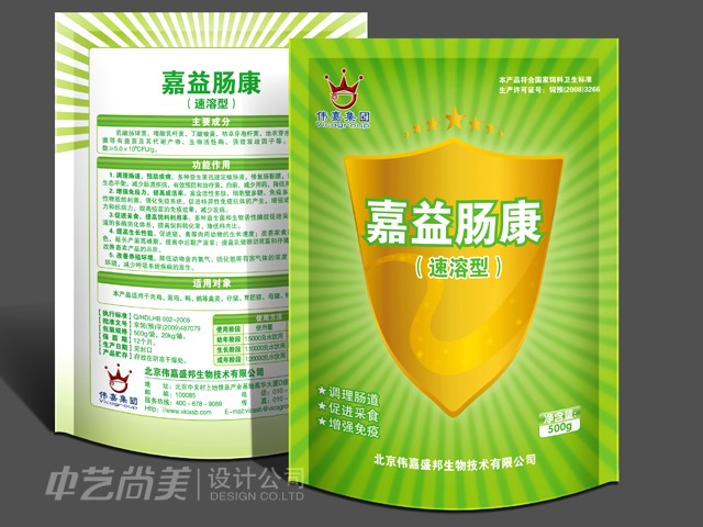 嘉益腸康飼料 包裝設計