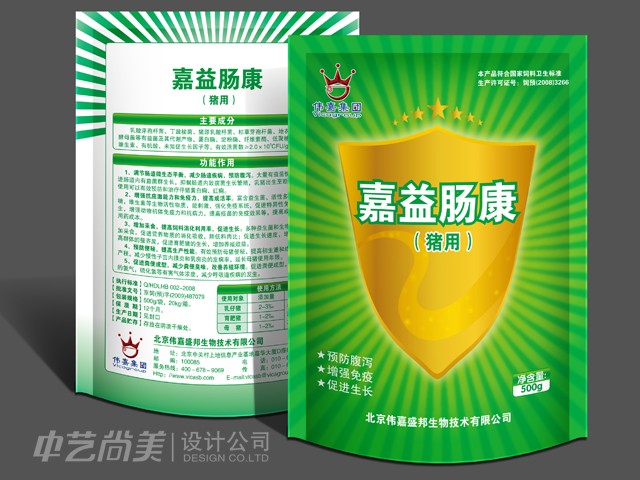 嘉益腸康飼料 包裝設計