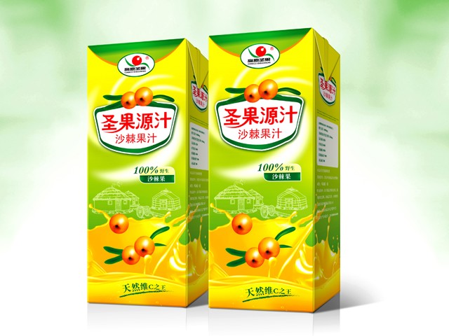 高原圣果沙棘果 果汁包裝設計